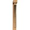 Ekena Millwork Thorton Block Smooth Bracket w/ Offset Brace, Western Red Cedar, 5 1/2"W x 38"D x 44"H BKT0604X38X44THR05SWR - alternate 2